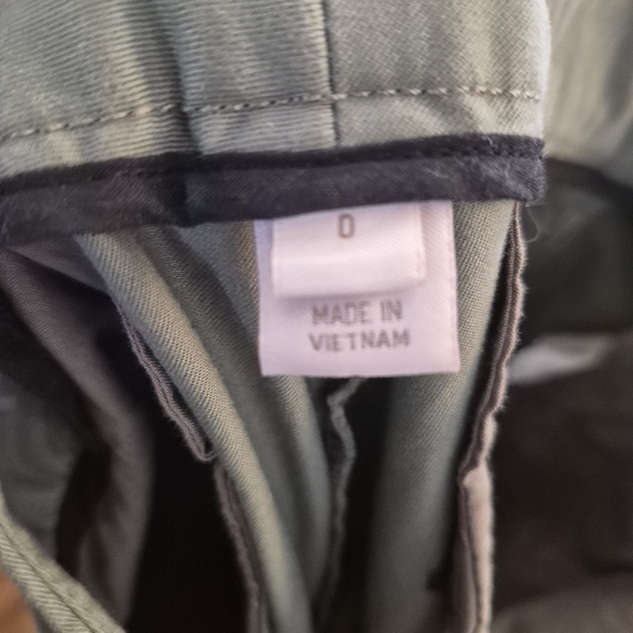 J.CREW Frankie Stretch Chino Pants Size 0 Olive Green Slim - Picture 13 of 14